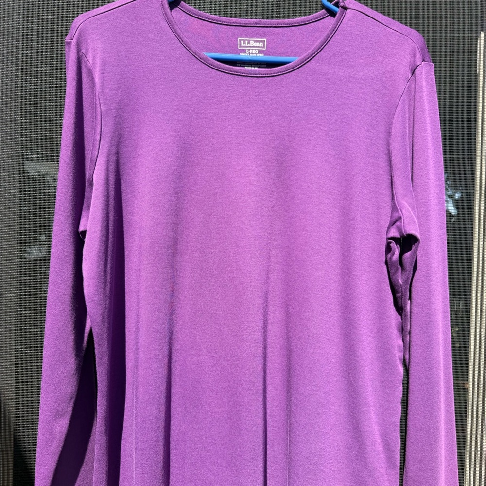 L.L. Bean Women's Purple Long Sleeve Tee